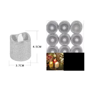 Ideal para ocasiões especiais: O efeito brilhante prateado destas velas elétricas cria uma atmosfera encantadora para qualquer festa ou celebração.Design único: O design das mini-ondas adorna qualquer ambiente destacando ainda mais a beleza do seu evento. Estas velas elétricas prateadas com design em mini-ondas são perfeitas para adicionar aquele toque especial ao seu evento. Pacote com 1 unidade.