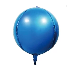 Balão de alumínio premium 4D na cor azul escuro para festas e eventos.Design circular moderno com tamanho de 62.0cm para se destacar na decoração.Pacote único para um toque personalizado em sua celebração.Durável e reutilizável