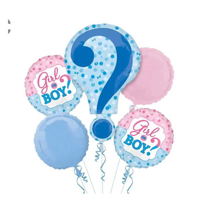 Perfect for gender reveal parties: Surprise your guests with these eye-catching mylar balloons in the shape of question marks.High-quality materials: Made of sturdy aluminium film