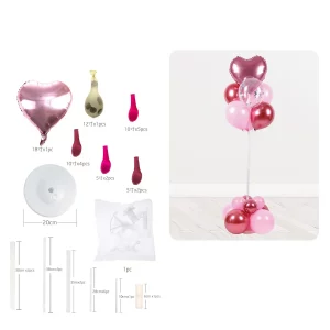Este conjunto contém 7 colunas em rosa pastel