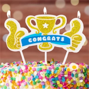Deixe sua festa brilhar com a Vela de Aniversário Estrela do Prêmio. Perfeita para comemorações especiais