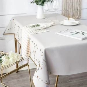 Toalha de mesa padrão estrela premium