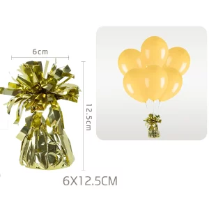 Este pendente dourado com anel para balão é perfeito para decorações de festa e eventos
