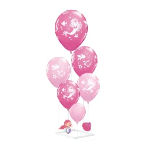 Decore sua festa com encanto com este kit de balões sereia contendo 6 unidades