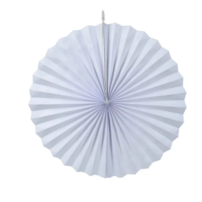 Rosetas de papel branco de alta qualidade perfeitas para aniversários. 2. Tamanho grande de 40cm para uma aparência impactante.