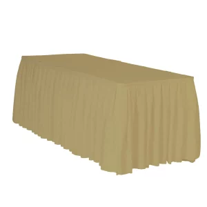 Saia de mesa de alta qualidade e cor dourada
