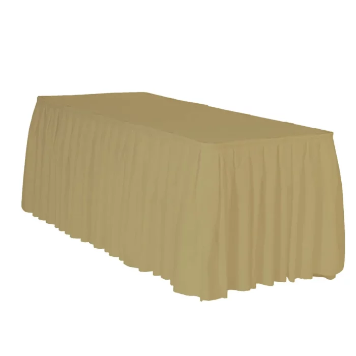 Saia de mesa de alta qualidade e cor dourada