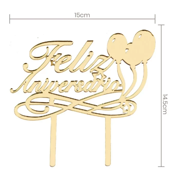 Design de aniversário: apresenta a clássica palavra 'feliz aniversário'
