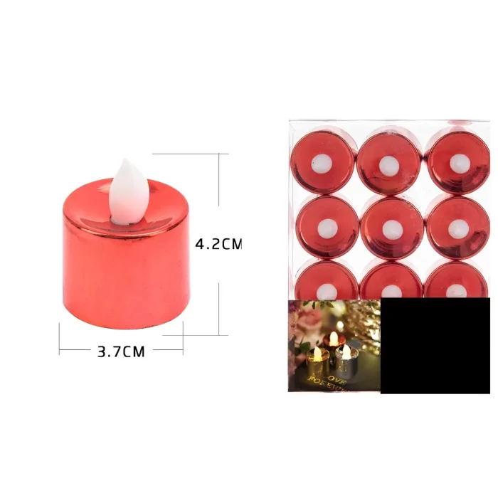 Esta vela elétrica vermelha é perfeita para criar uma atmosfera festiva com seu brilho vibrante e seguro para crianças e animais de estimação.Sua cor vermelha rica adiciona uma camada de sofisticação ao qualquer decoração de festa. Vela elétrica vermelha majestosa