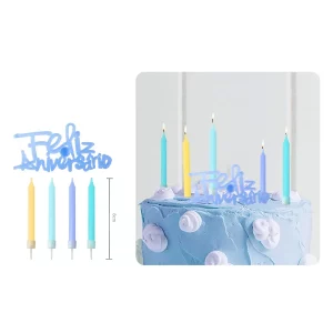Vela de aniversário única no pacote