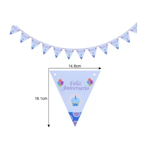 Perfeito para todas as ocasiões: este artigo de festa em formato de bandeira triangular é ideal para casamentos