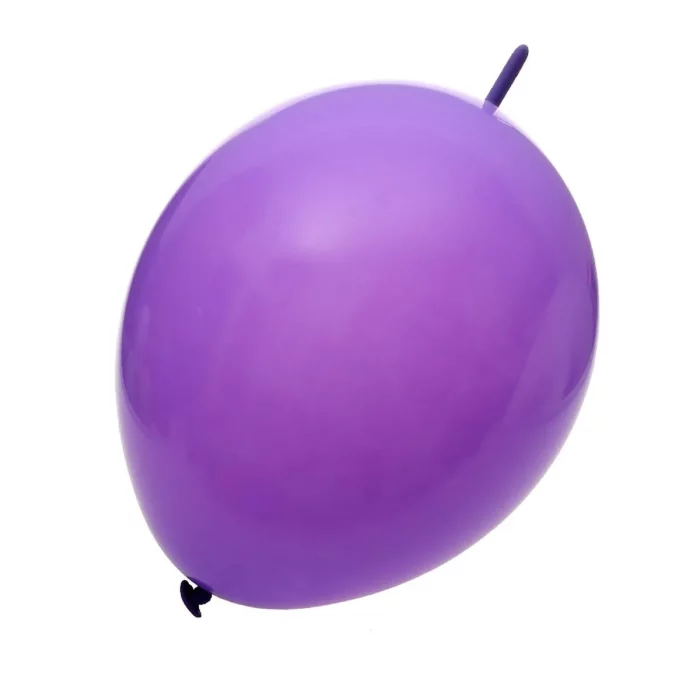 Este pacote contém 6 balões de aniversário em um cativante tom de roxo claro.Cada balão mede 23cm