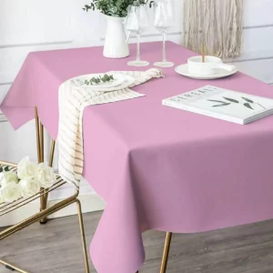 Toalha de mesa rosa de qualidade premium