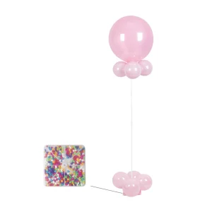 Conjunto decorativo de balões rosa