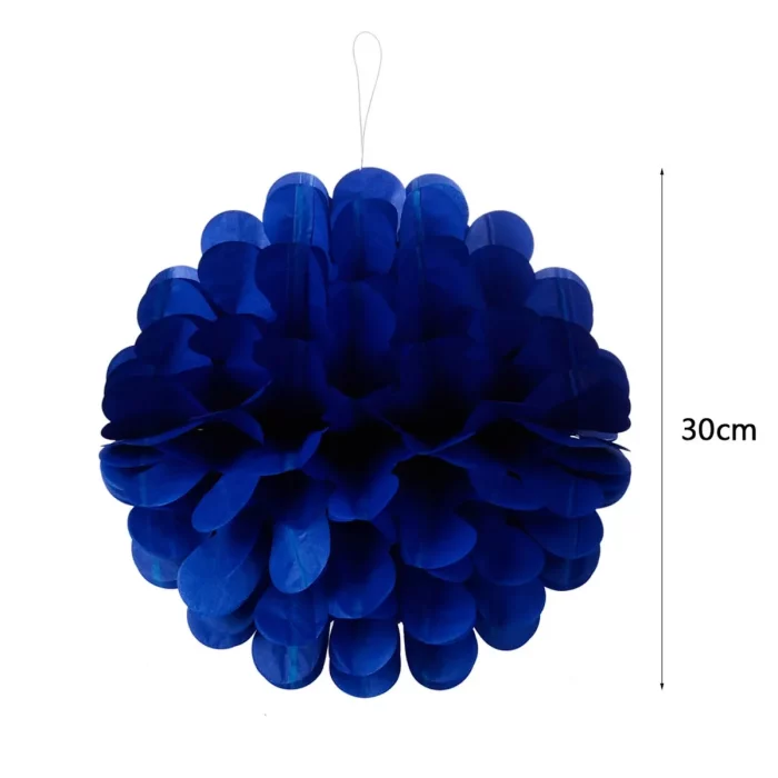Pompons de cor azul escuro