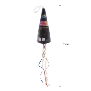Este canhão de confete GD-B001 traz diversão explosiva para festas com seu confete colorido. É fácil de usar e garante uma celebração inesquecível.Cada embalagem vem com um canhão