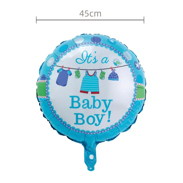 Balão Mylar Azul de alta qualidade adequado para todas as festas e eventos. 2. Ideal para festas de gender reveal