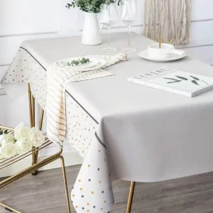 Toalha de mesa branca de alta qualidade com 90 gramas e dimensão de 120*180cm
