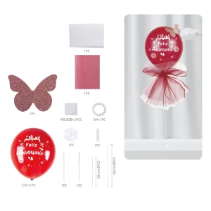 Perfeito para aniversários: Este Kit de Balões Vermelhos com Suportes é o item final para todas as suas necessidades de decoração de aniversário.Vermelho Vibrante: O vermelho rico e vibrante dos balões certamente acentuará o clima festivo do seu evento.Fácil instalação: Cada pacote contém 1 conjunto de balão