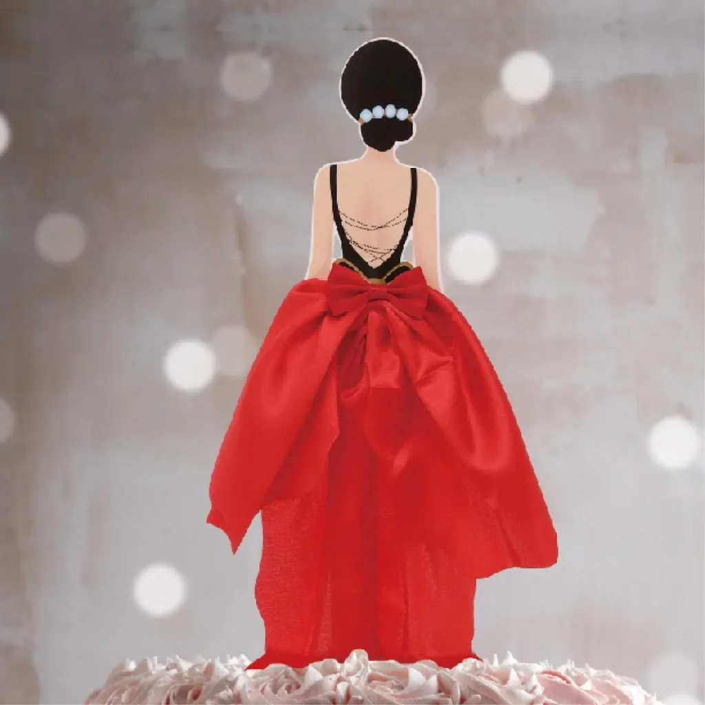 Soberbo Vermelho Topo de Bolo ideal para aniversários