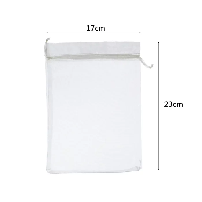 Cream organza material adds a luxurious touch to any party;Good size of 17*23cm