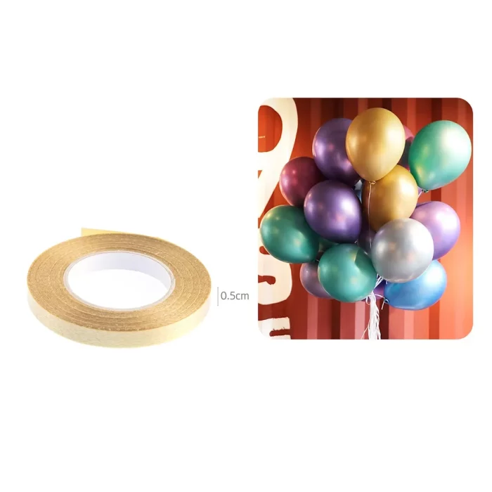 Decore seus eventos com nossa elegante fita de balão dourada.Cada pacote contém 6 rolos de fita de 0