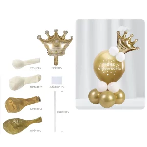 Este kit de balões dourados é perfeito para aniversários.O pack contém 13 balões