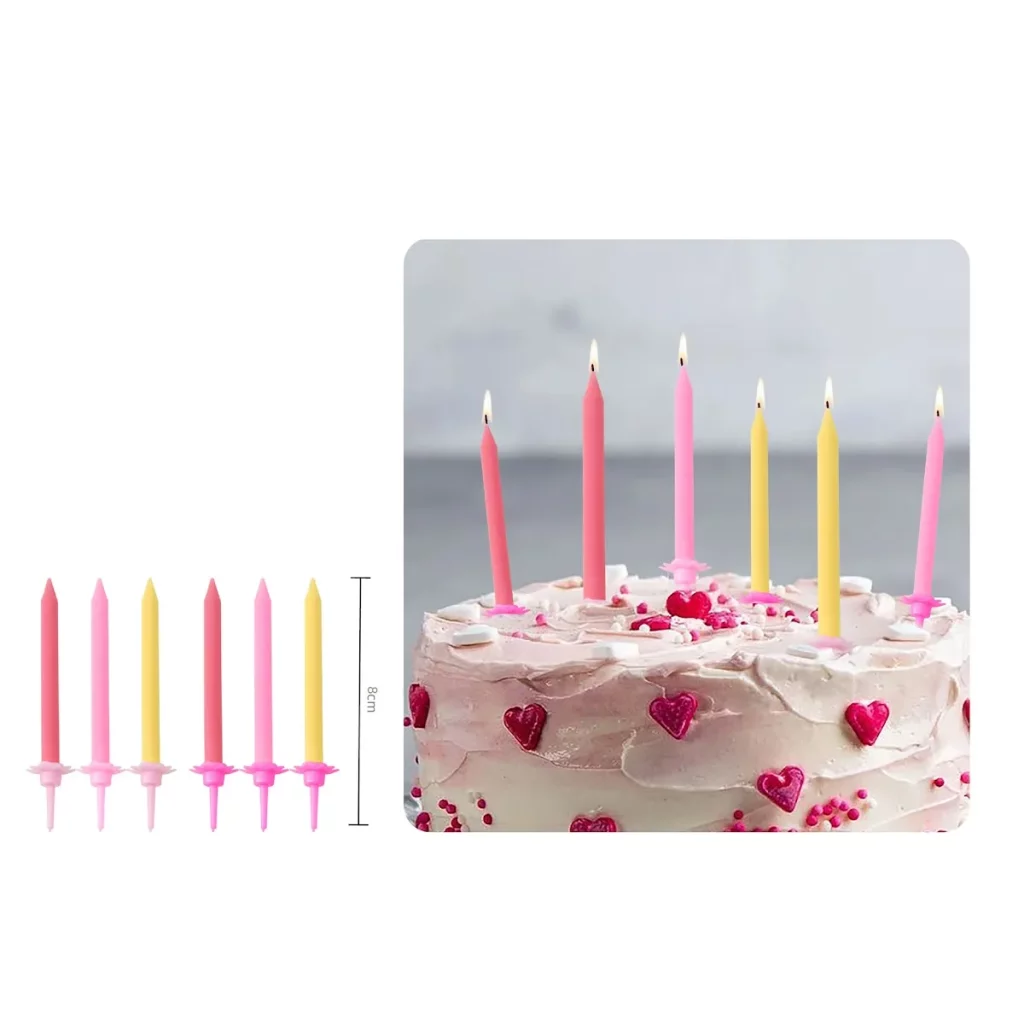 Design exclusivo com grande flor tornando a vela uma atração especial na festa de aniversário.Tamanho ideal de 8.0cm
