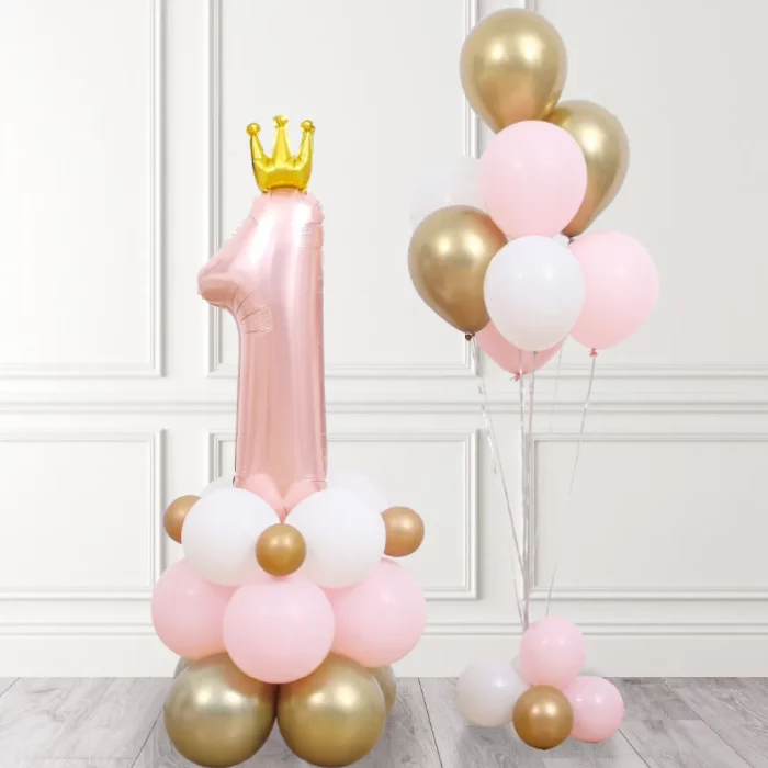 Este kit de balões rosa é perfeito para comemorações de aniversário