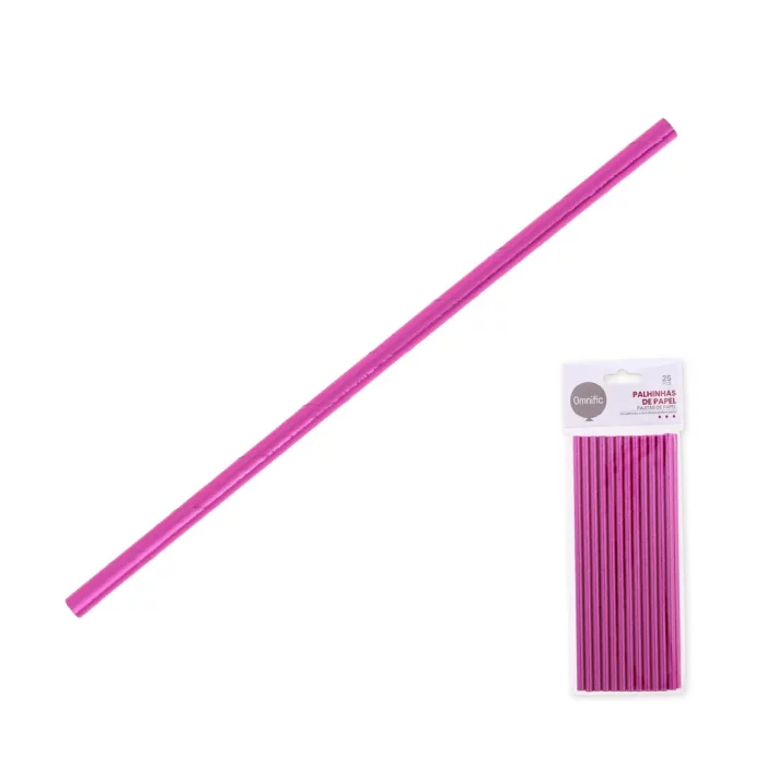 Estas 25 palhinhas de papel cor de rosa dourado são perfeitas para qualquer aniversário sofisticado ou celebração.Cada pacote contém uma quantidade generosa de 25 palhinhas