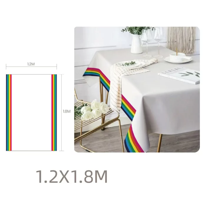 A toalha de mesa branca de 90 gramas oferece uma apresentação refinada e limpa para qualquer tipo de festa.Esta toalha de mesa tem um tamanho generoso de 120x180cm