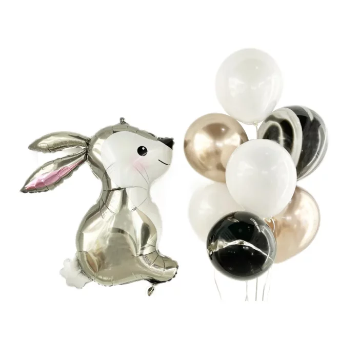 Este conjunto de balões de aniversário explora o elemento animal e inclui um total de 8 balões