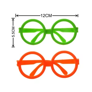 Estes óculos de aniversário em estilo cartoon são perfeitos para animar qualquer festa. Seu design circular distintivo os torna um acessório de festa encantador e único.Vendidos em embalagens de uma unidade