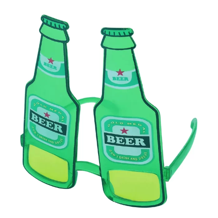 Adicione um toque divertido às suas festas com estes óculos exclusivos feitos a partir de uma garrafa de vinho reciclada. Seja o centro das atenções usando esses óculos únicos e elegantes.