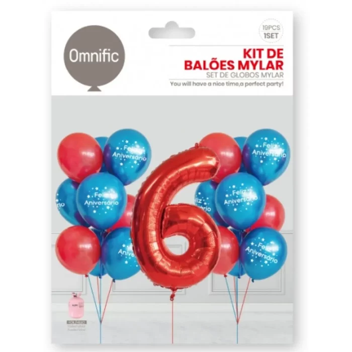 ideal para festas temáticas.Este conjunto contém 19 balões Mylar de alta qualidade