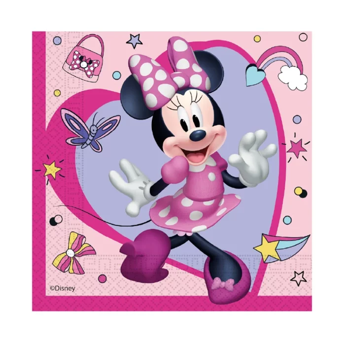 Guardanapos de papel com estampa da Minnie Junior