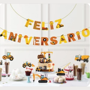 Grinalda vibrante de aniversário