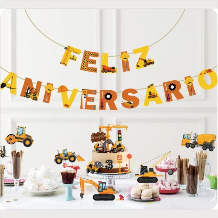 Grinalda vibrante de aniversário