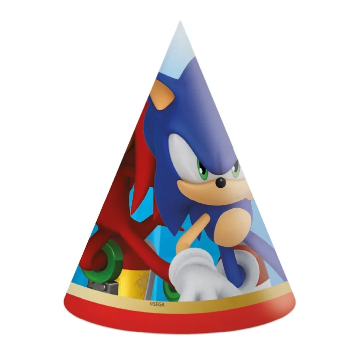 Este pack inclui 6 chapéus distintos de Sonic