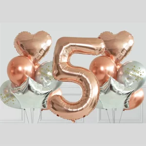 Este conjunto inclui 13 balões Mylar dourados