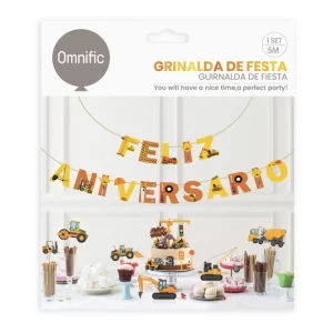 ideal para celebrar aniversários e aniversários.O pacote contém 16 letras coloridas formando a mensagem 'Feliz Aniversário'.Perfeito para adicionar um toque festivo a qualquer celebração. Decore suas festividades com esta grinalda colorida de 16 peças 'Feliz Aniversário'. Ideal para qualquer celebração!