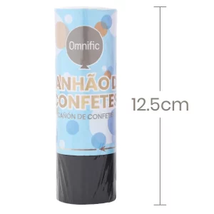 pronto para animar qualquer festa ou evento. Adicione cor e diversão à sua festa com nosso pacote de 2 Canhões de Confete em Azul e Dourado.