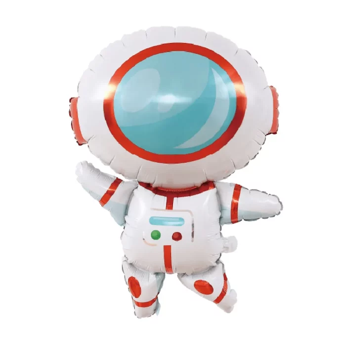 Design deslumbrante: Este balão Mylar apresenta um astronauta espacial