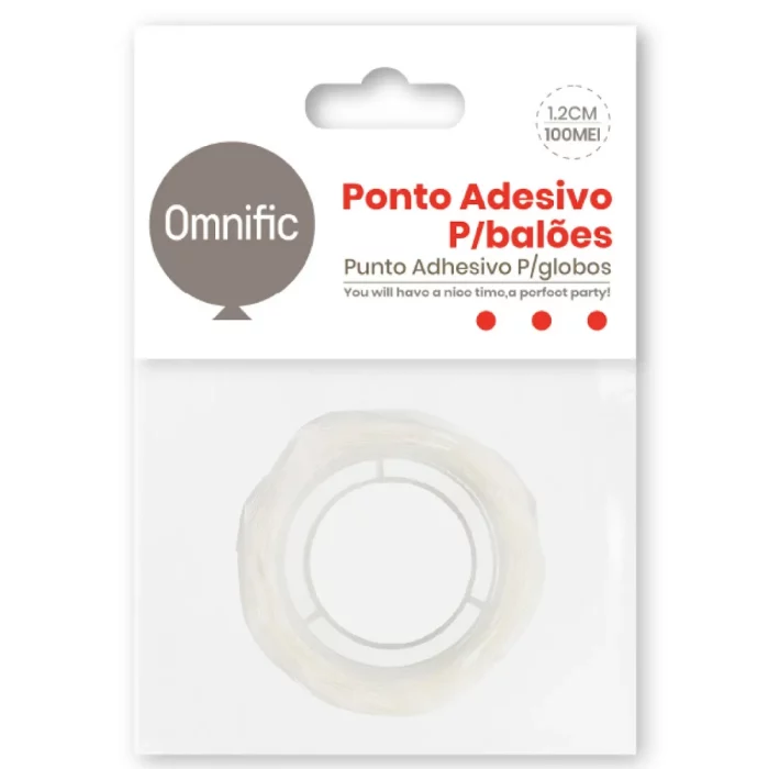 projetado para manter seus balões no lugar durante toda a duração do seu evento.Este adesivo é fácil de usar
