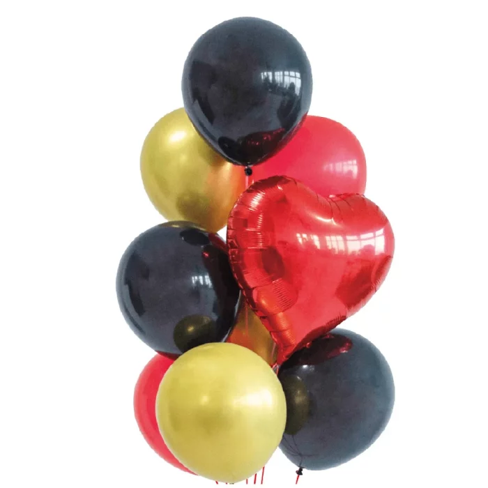Este kit de balões Mylar contém 9 balões