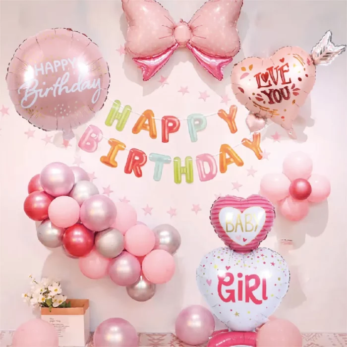 grande para criar um ambiente festivo impressionante.Um pacote inclui um balão de alumínio de alta qualidade.O balão colorido rosa é apreciado por ambos os sexos e todas as idades.Balão de coração ideal para celebrações de amor