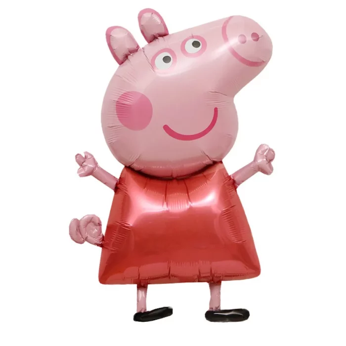 Balão foil durável e reutilizável com design da Peppa Pig