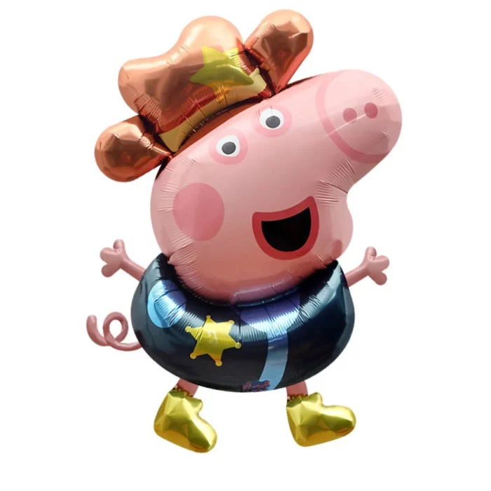 This popular Peppa Pig Cowboy George Foil Balloon is a sure hit with kids who love the famous TV character. Perfect for themed parties