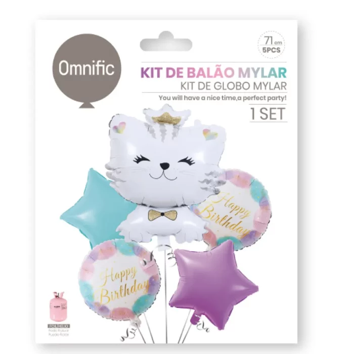 que inclui 5 peças coloridas.Versátil: Perfeito para todas as festas