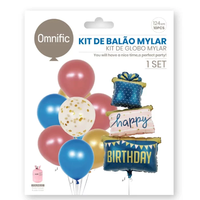 apresentados em uma distinta disposição de três camadas que adiciona um toque especial a qualquer celebração. Kit de balões coloridos perfeito para adicionar um arco-íris de cor e diversão à sua próxima festa ou evento.